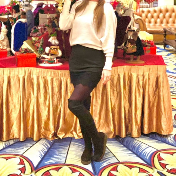 Suede Over the Knee Boots European Designer Size 39EU - Picture 8 of 8